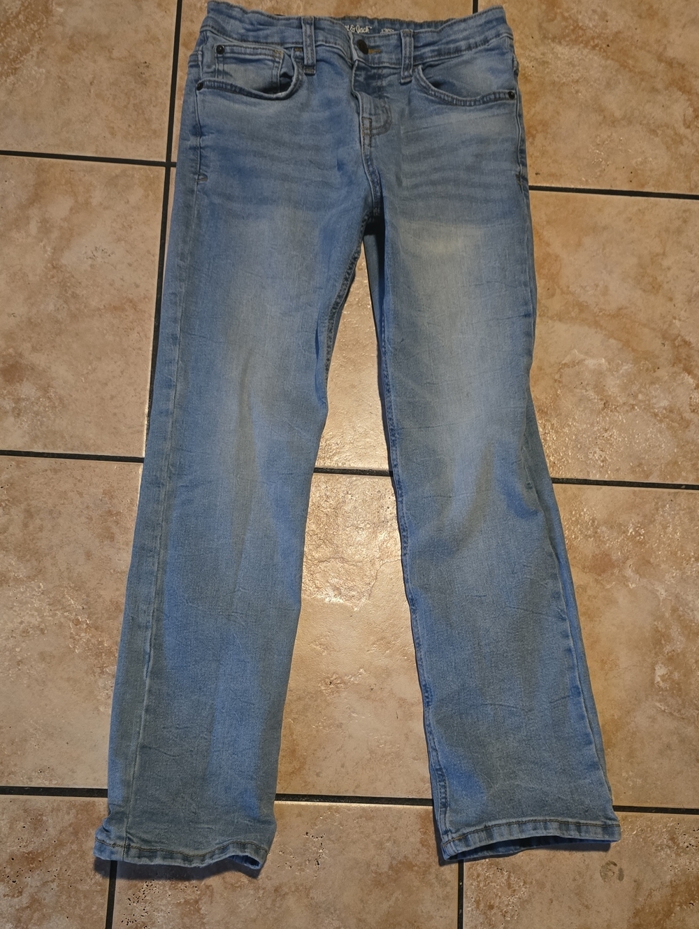 Light Blue Straight-Leg Jeans